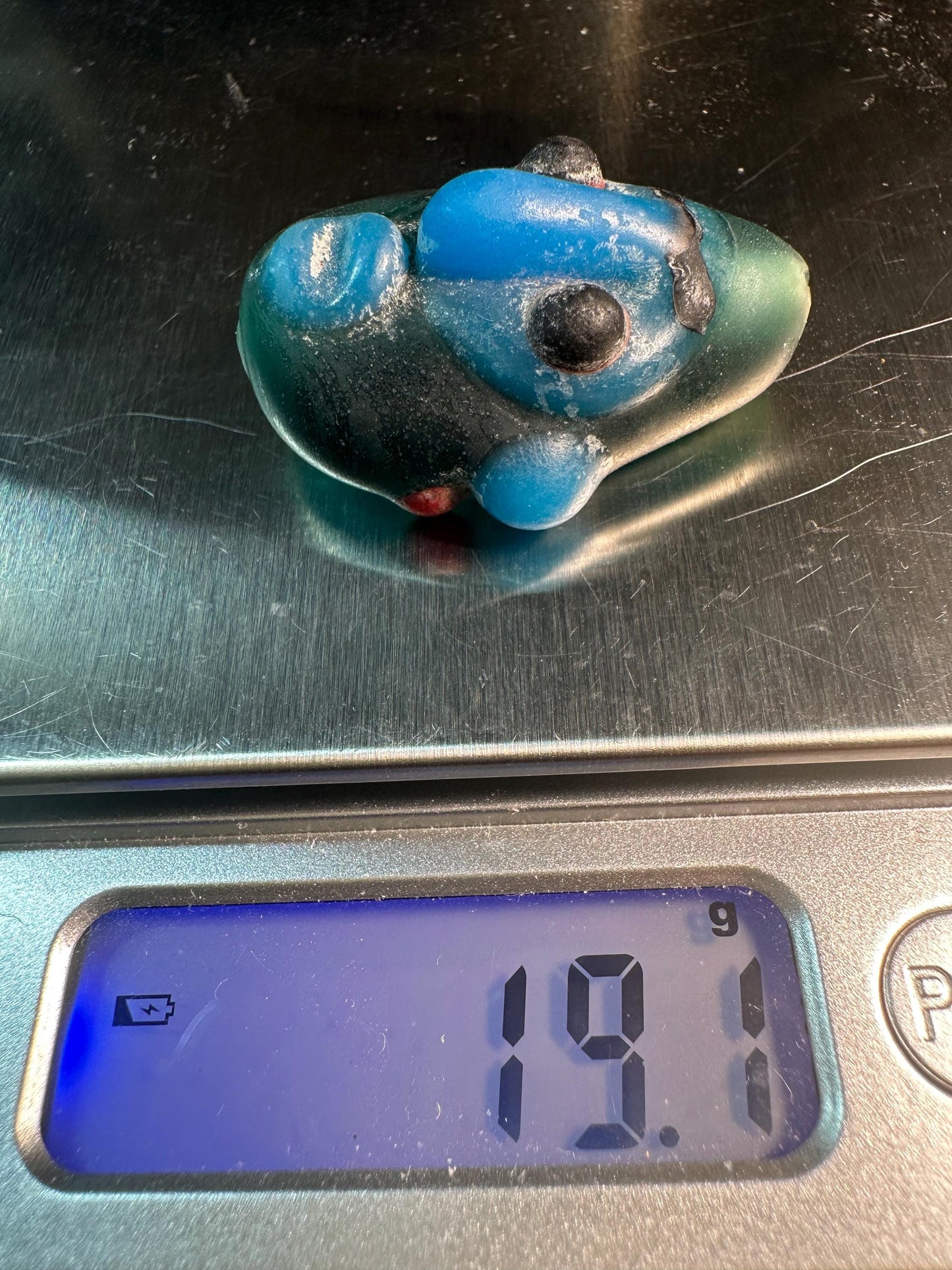 Colorful Recycled Glass Mask Pendant  Ethnic Face Charm