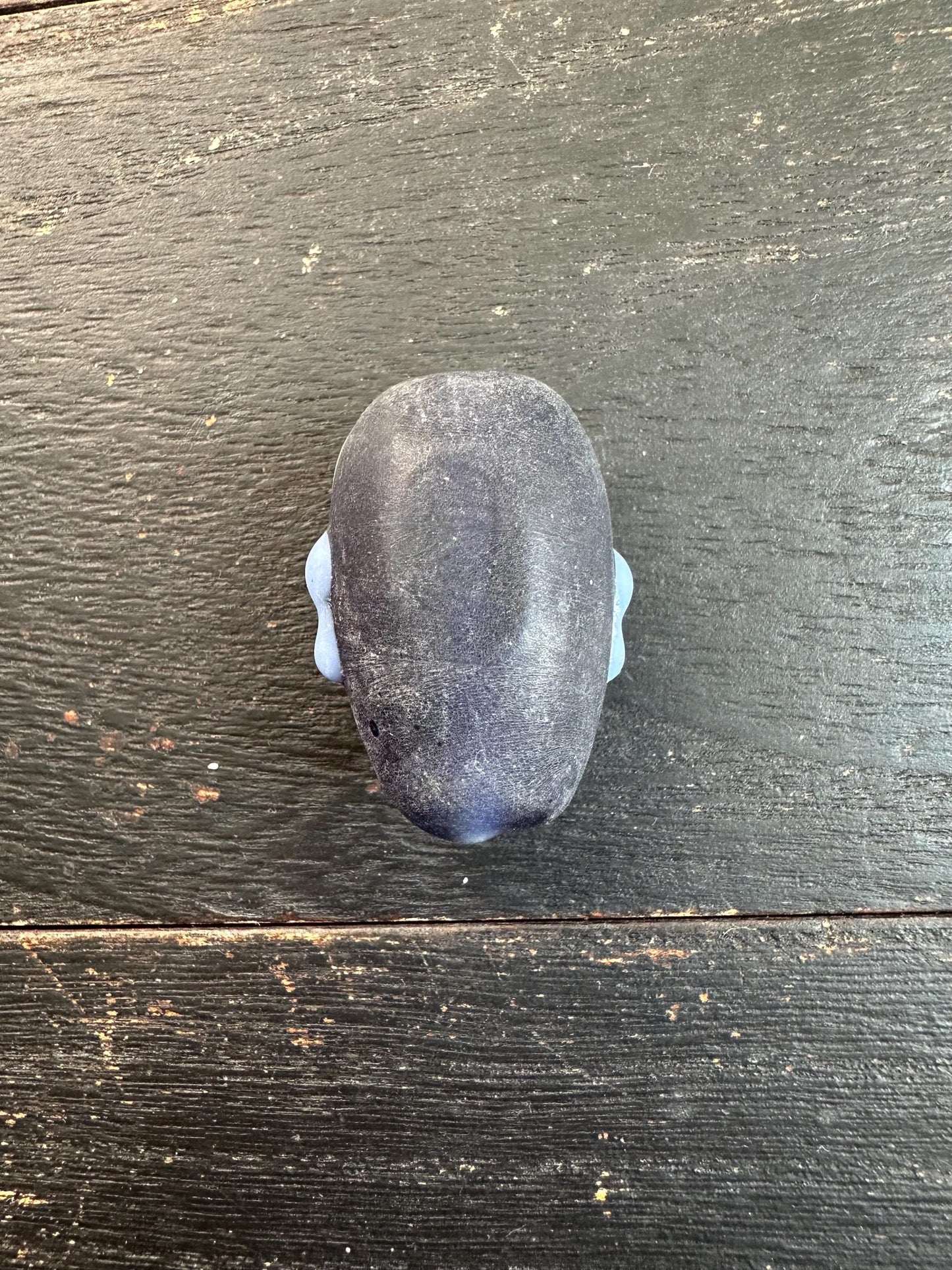 Handmade Chinese Folk Art Necklace  Opera Mask Glass Pendant