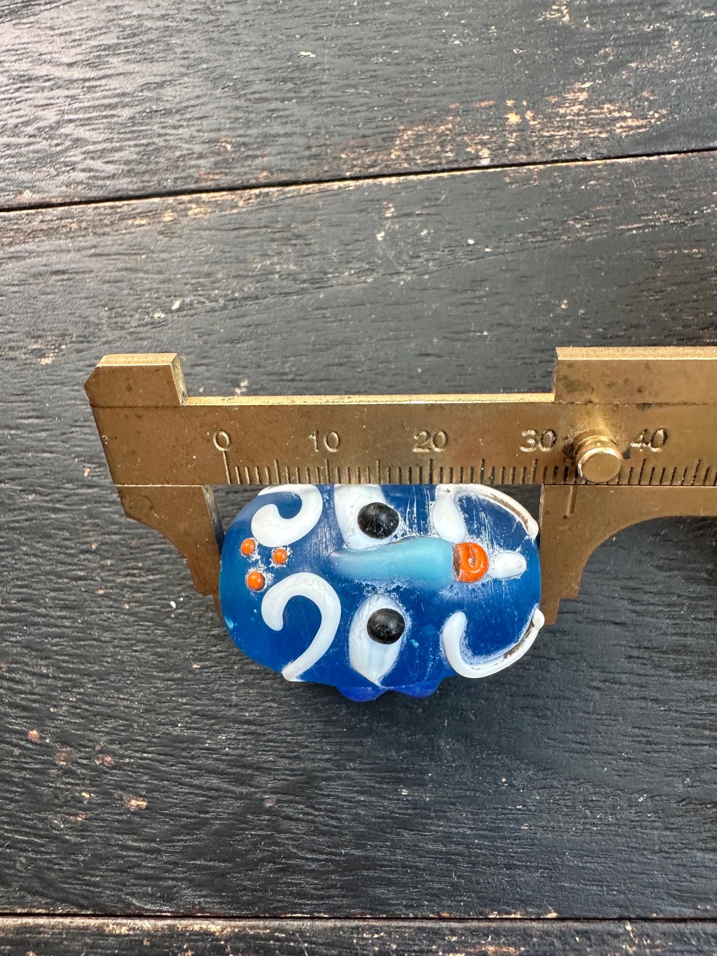 Unique Gift  Handmade Chinese Opera Mask Pendant in Recycled Glass