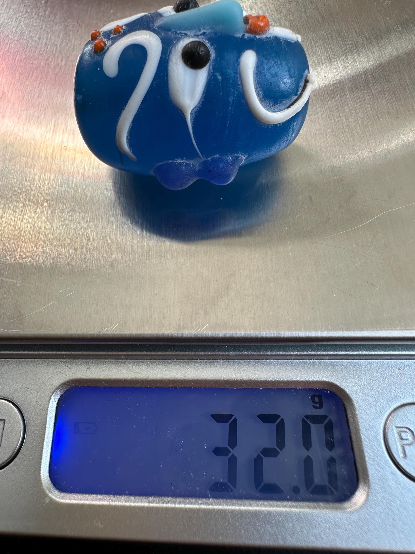 Unique Gift  Handmade Chinese Opera Mask Pendant in Recycled Glass