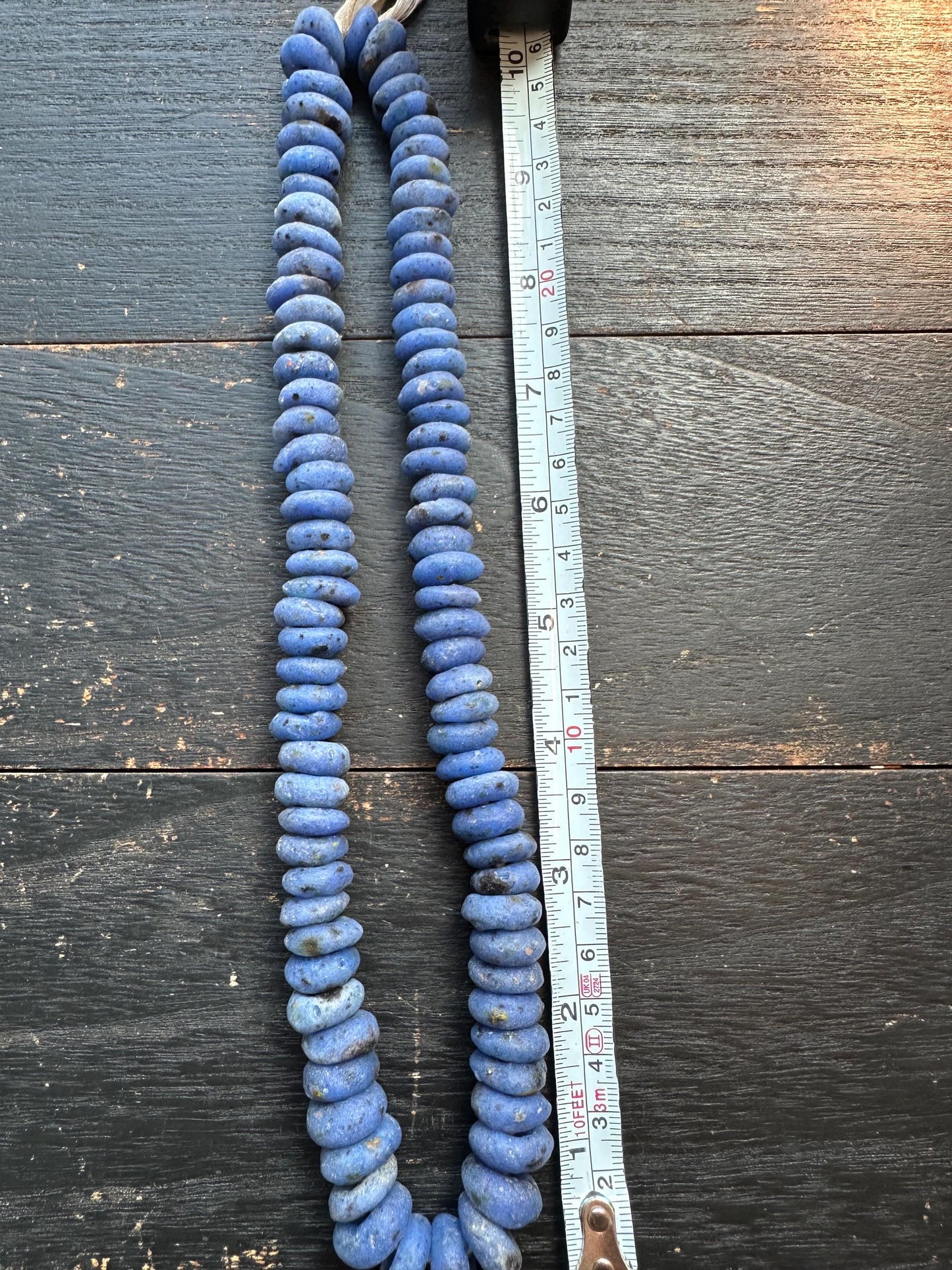 Authentic Recycled Glass Beads  African Krobo Beads (14-15mm)