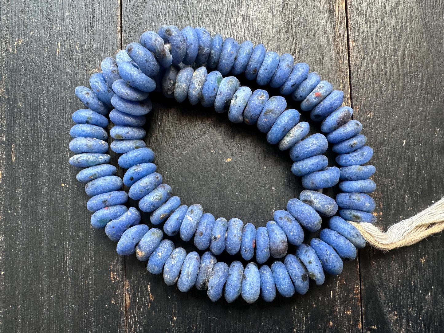 Authentic Recycled Glass Beads  African Krobo Beads (14-15mm)