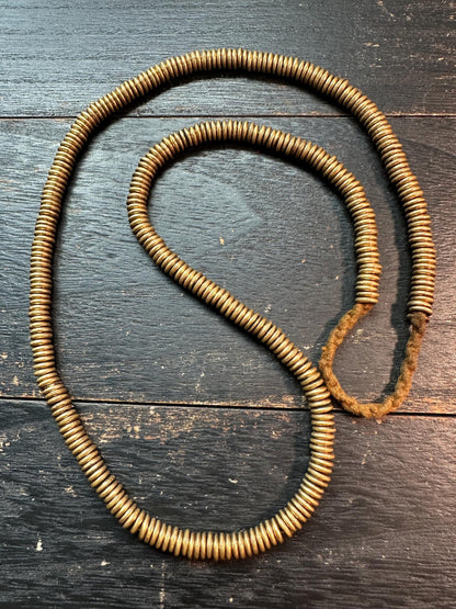 Handmade 6.5mm x 1.5mm Nepal Brass Spacer Beads: African Style Jewelry Making