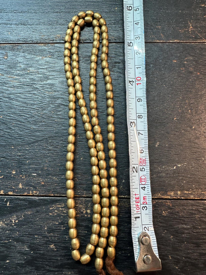 Nepal Handmade Copper Bead Strand | 4.5x5mm Round | 22 Ethnic Rustic Spacer Beads | Tribal Jewelry Supply