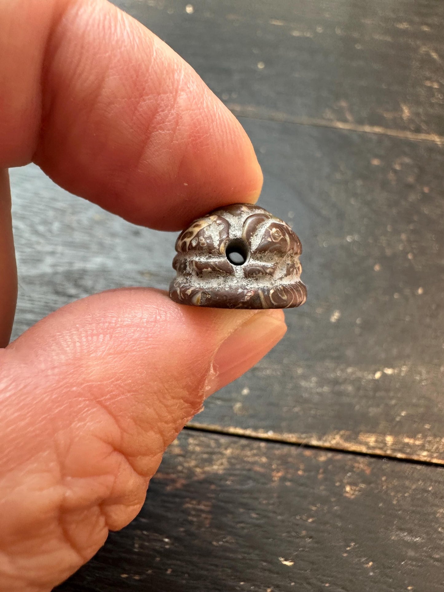 Hand Carved Native Jade Scarab Amulet  Sacred Beetle Seal  Ancient Style Stone Talisman