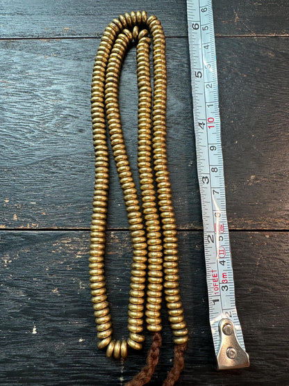 Handmade 6.5x2.5mm Nepal Brass Spacer Beads: African Style Jewelry Making