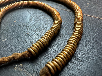 Handmade 6.5mm x 1.5mm Nepal Brass Spacer Beads: African Style Jewelry Making