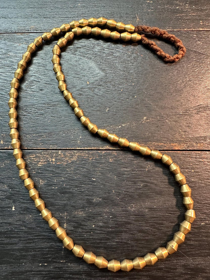 Nepal Handmade Copper Cone Bead Strand | 7x8mm Geometric Spacer | 2122 Ethnic Jewelry Supply | Boho Artisan Necklace Making