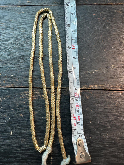 Nepal Handmade Copper Heishi Bead Strand | 3.5x6.5mm Faceted Spacer | 2223 Ethnic Jewelry Supply | Tribal Boho Bead Necklace