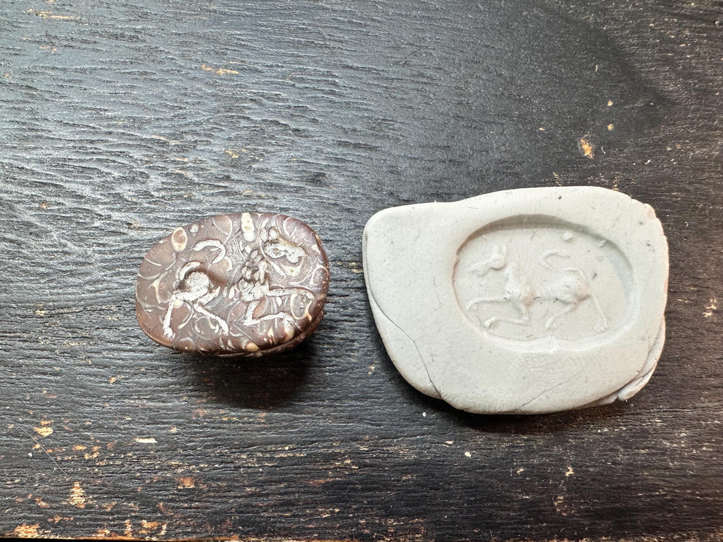 Hand Carved Native Jade Scarab Amulet  Sacred Beetle Seal  Ancient Style Stone Talisman