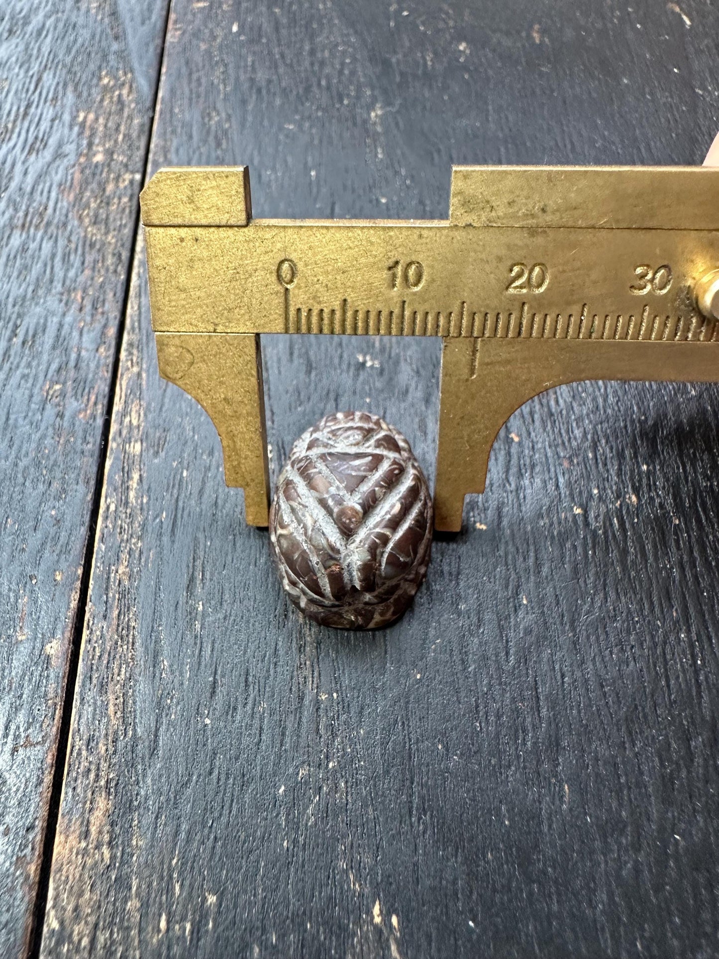 Hand Carved Native Jade Scarab Amulet  Ancient Egyptian Style Beetle Talisman  Unique Cultural Artifact