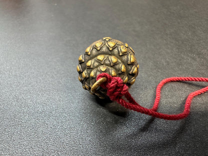 Antique Copper Mahavairocana Buddha Triton Amulet Pendant with Six-Syllable Mantra | Tibetan Conch Shell Protection Talisman Necklace