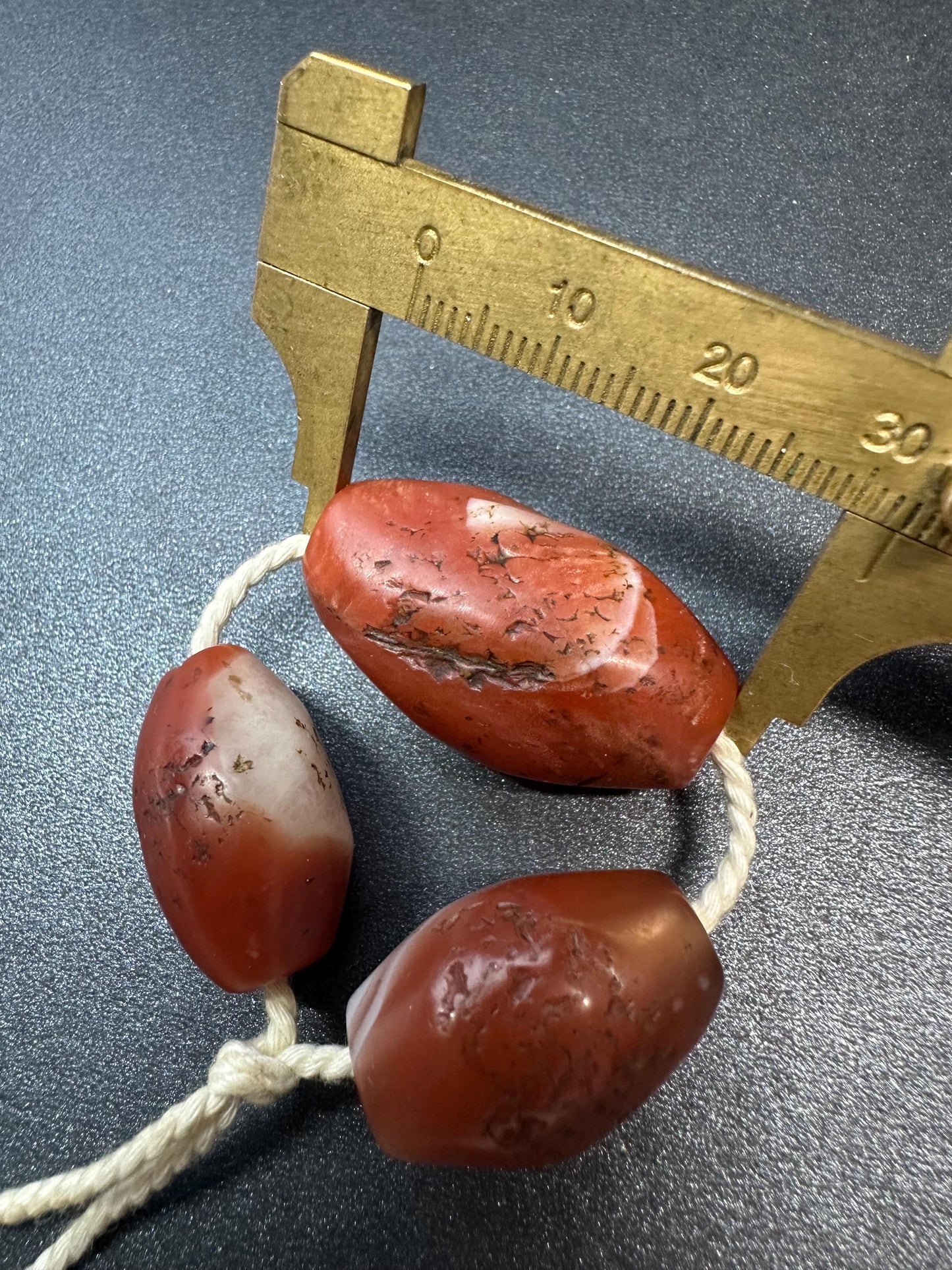Vintage Tibetan Red Agate Barrel Beads  Natural Old Agate Prayer Beads, Large Oval Tibetan Mala Beads, Antique Red Carnelian Beads