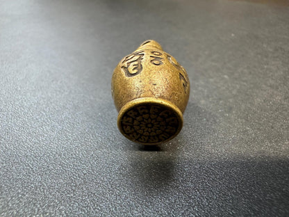 Tibetan Stupa Gau Amulet | Brass Portable Shrine | Buddhist Prayer Box Pendant | Protective Amulet | Handmade Tibetan Jewelry