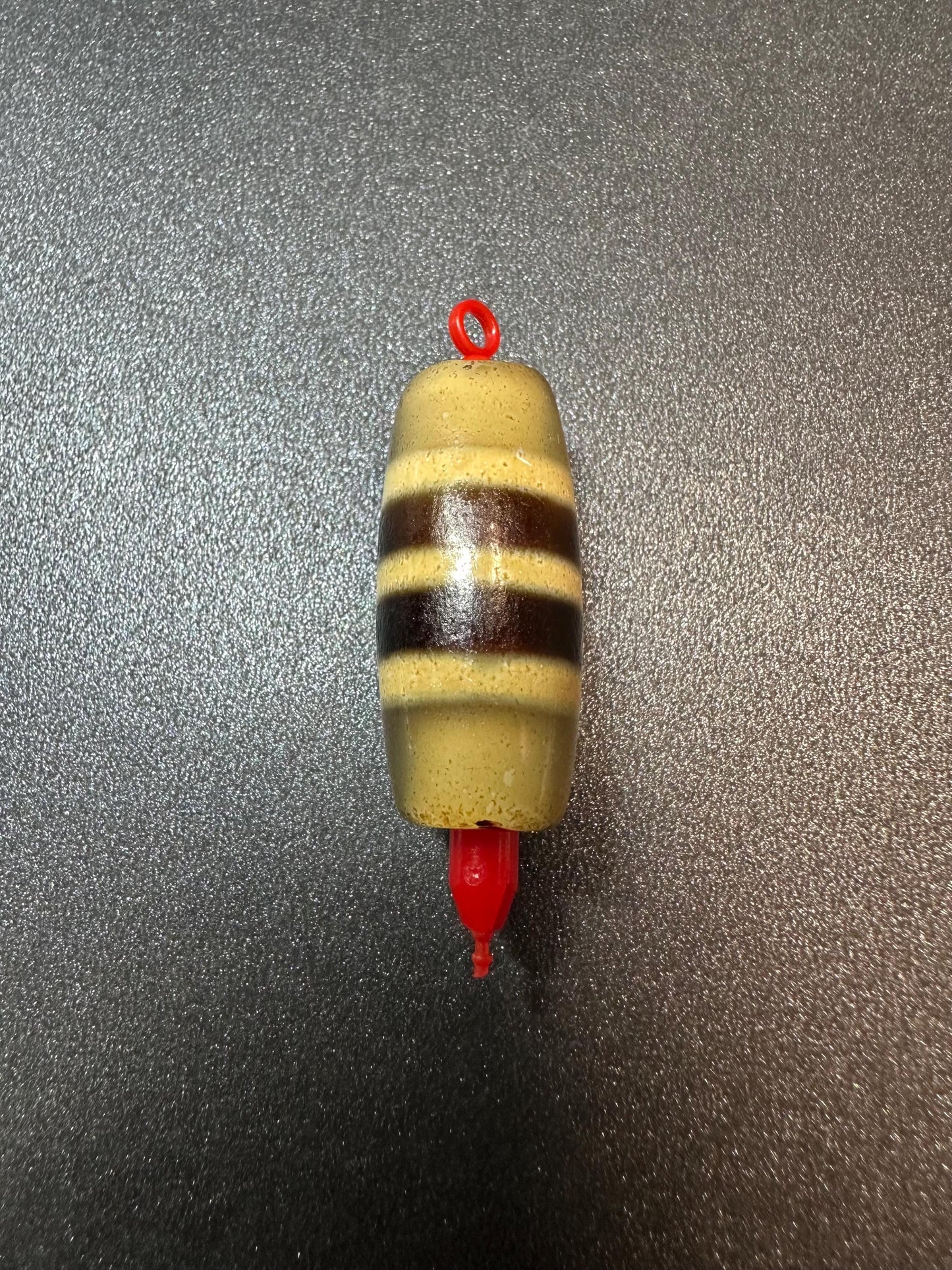 Handmade Tibetan Dzi Bead Pendant  Modern Agate-Inspired Amulet, Barrel Shape, Brown Stripe Bead, Lucky Talisman Charm