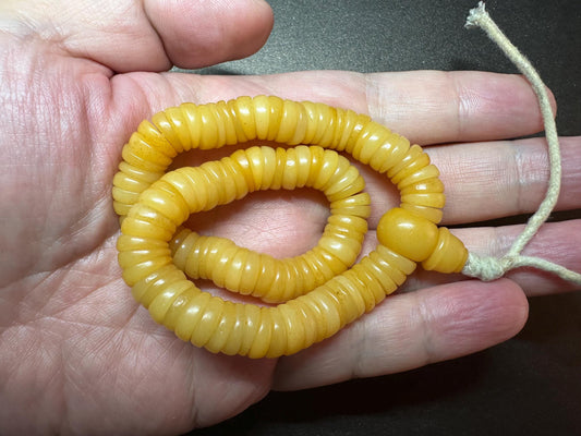 108 Bead Yak Bone Mala | 10mm Tibetan Buddhist Prayer Beads | Handmade Ethical Bone Rosary 12 Inch Circumference