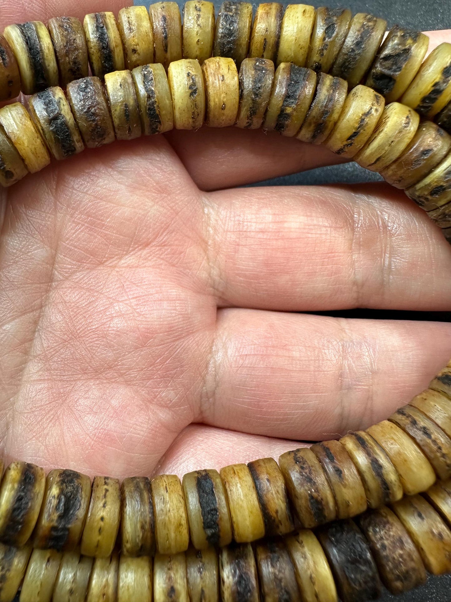 Handcrafted 10mm Yak Bone Kapala Mala | 108 Beads | 20 Tibetan Buddhist Rosary | Impermanence Symbol | Ritual Prayer Beads | Vintage Spirit