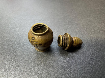 Tibetan Stupa Gau Amulet | Brass Portable Shrine | Buddhist Prayer Box Pendant | Protective Amulet | Handmade Tibetan Jewelry