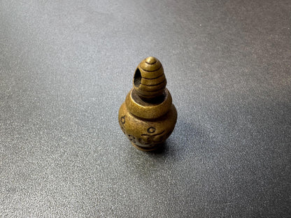 Tibetan Stupa Gau Amulet | Brass Portable Shrine | Buddhist Prayer Box Pendant | Protective Amulet | Handmade Tibetan Jewelry