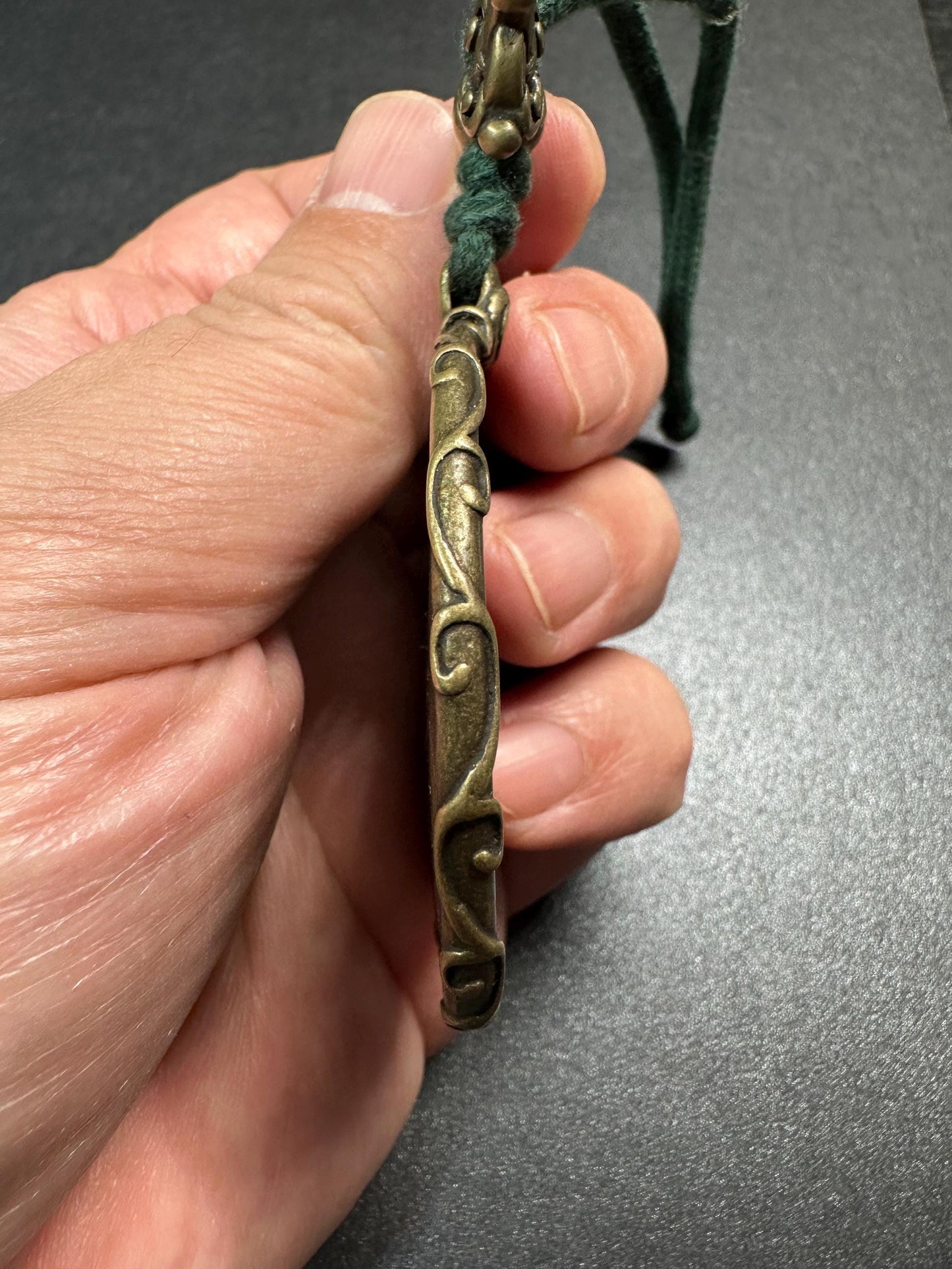 Large Brass Nine Palace Bagua Amulet | Garuda Feng Shui Pendant | Tibetan Zodiac Protection Talisman